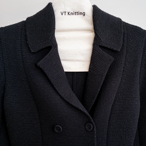 Black Wool Blazer Coat