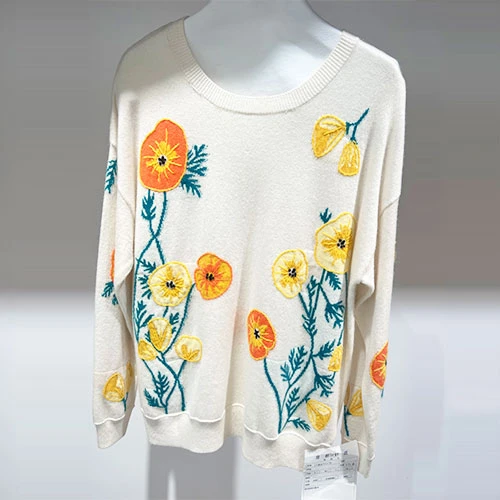Kolorowy designerski sweter