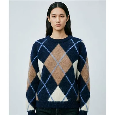 Sweter Argyle damski