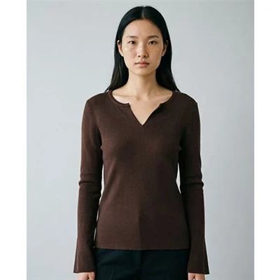 Sweter-V-neck, damski
