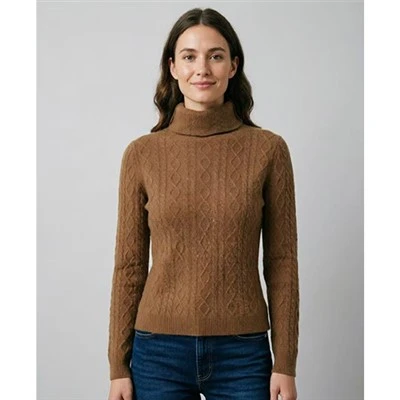 Damski sweter z golfem