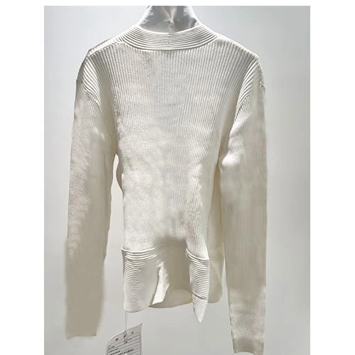 White V Neck Womens Top