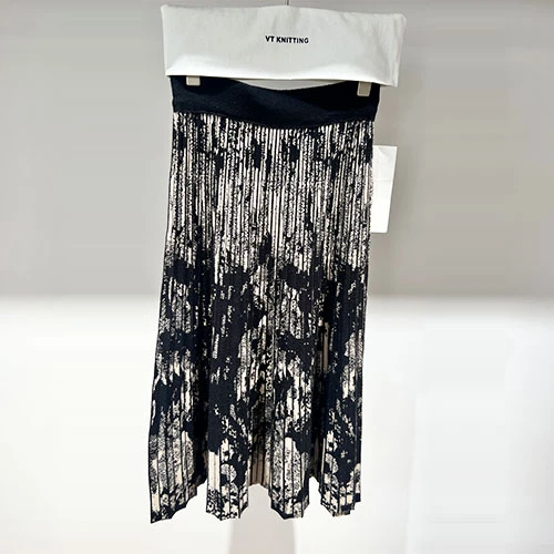 Black Knit spódnica damska
